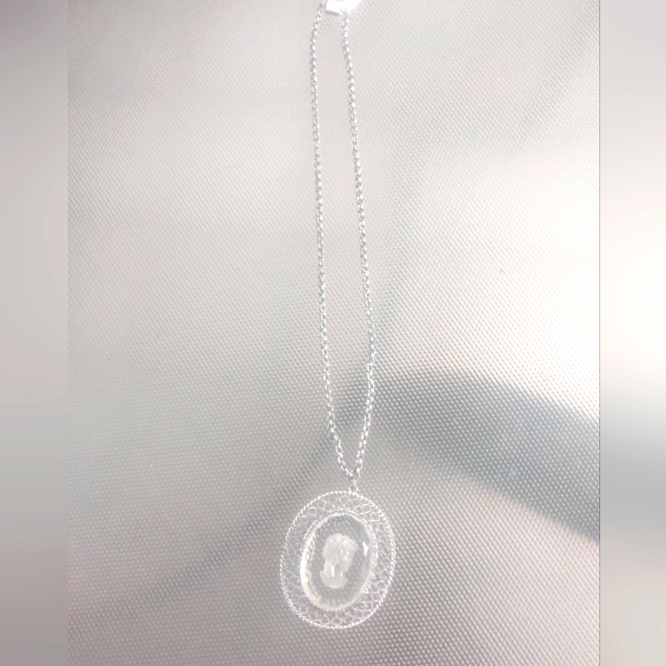 Intaglio Whiting And Davis Necklace